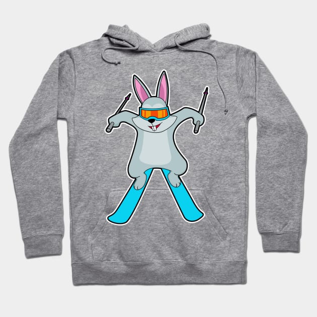 Bunny as Skier with Ski Hoodie by Markus Schnabel